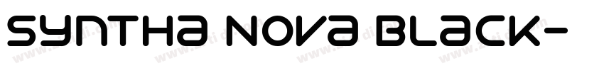 Syntha Nova Black字体转换